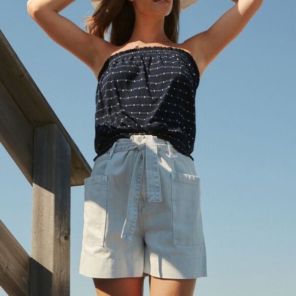 Pilcro Paperbag Slim Boyfriend Shorts size 29 NWT